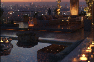 AI Photography Rooftop Lounge