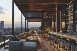 AI Photography Rooftop Lounge