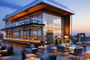 AI Photography Rooftop Lounge