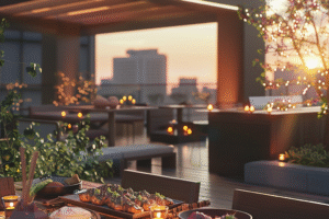 AI Photography Rooftop Lounge