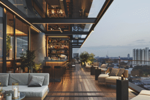AI Photography Rooftop Lounge