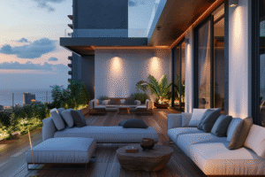 AI Photography Rooftop Lounge