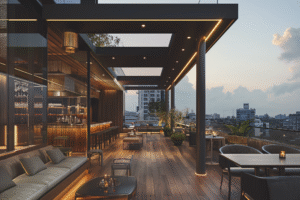 AI Photography Rooftop Lounge